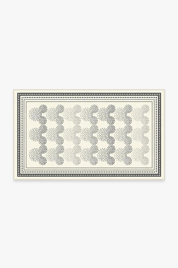 Mickey Ombre Black & White Rug 3'x5' | Stain-Resistant