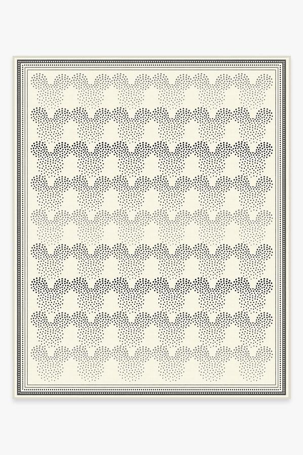 Mickey Ombre Black & White Rug 8'x10' | Stain-Resistant