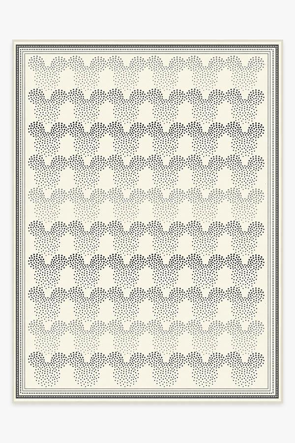 Mickey Ombre Black & White Rug 9'x12' | Stain-Resistant