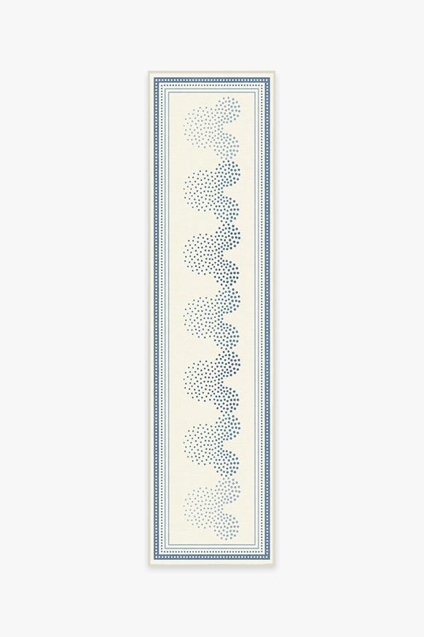 Mickey Ombre Blue Rug 2.5'x10' | Stain-Resistant