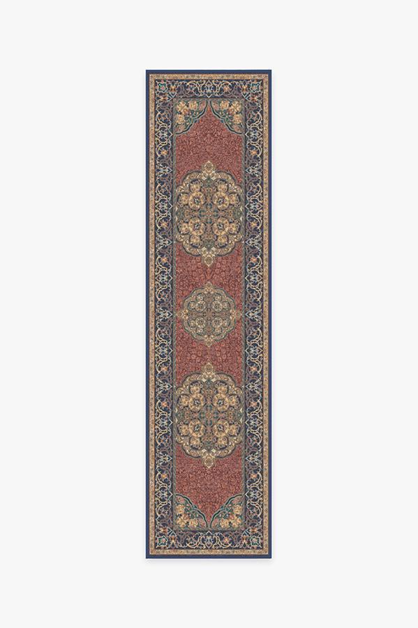 Mickey Persian Burgundy Rug 2.5'x10' | Stain-Resistant