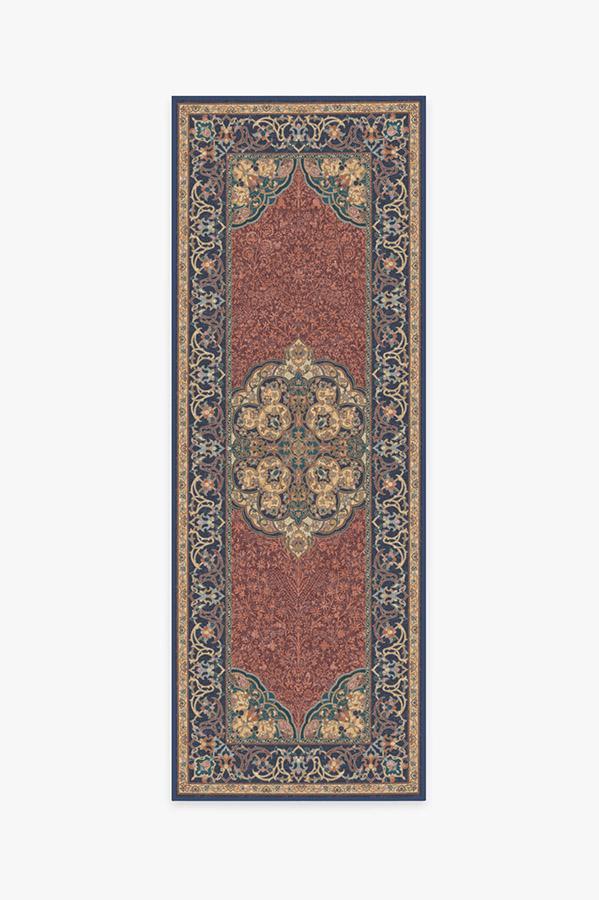 Mickey Persian Burgundy Rug 2.5'x7' | Stain-Resistant