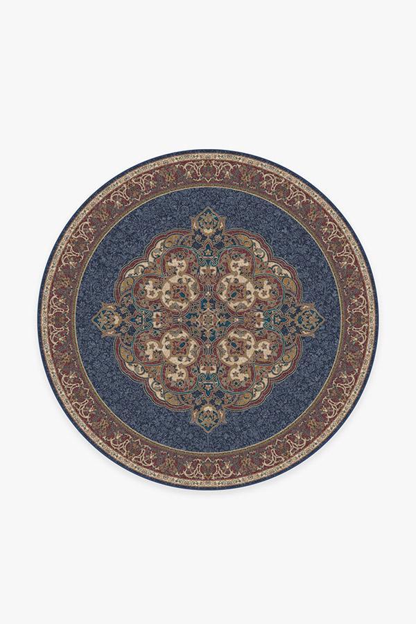 Mickey Persian Sapphire Rug 6' Round | Stain-Resistant