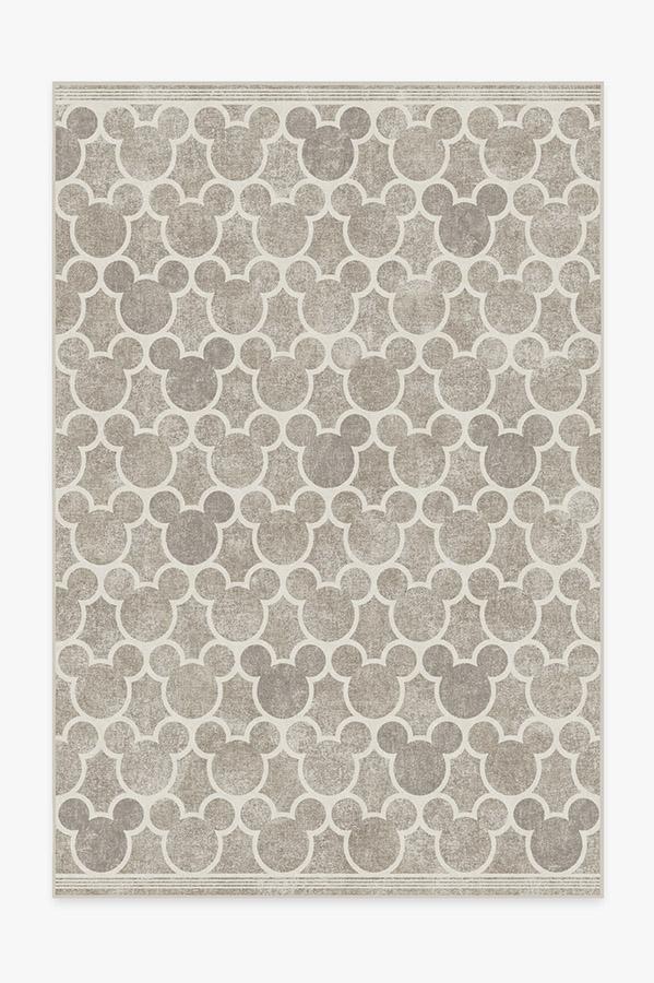 Mickey Trellis Ash Grey Rug 6'x9' | Stain-Resistant