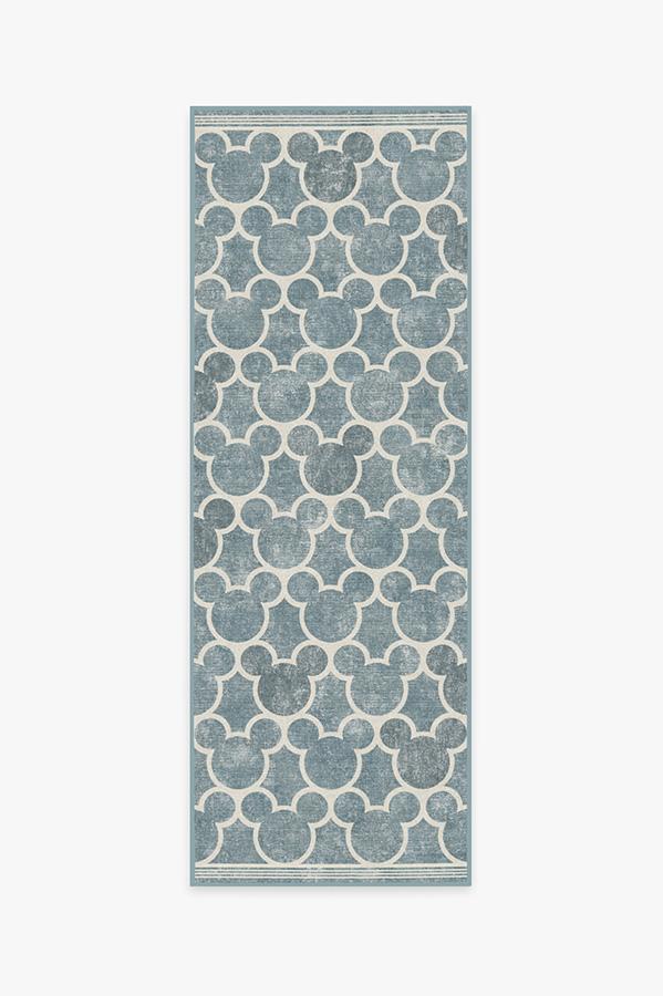 Mickey Trellis Slate Rug 2.5'x7' | Stain-Resistant