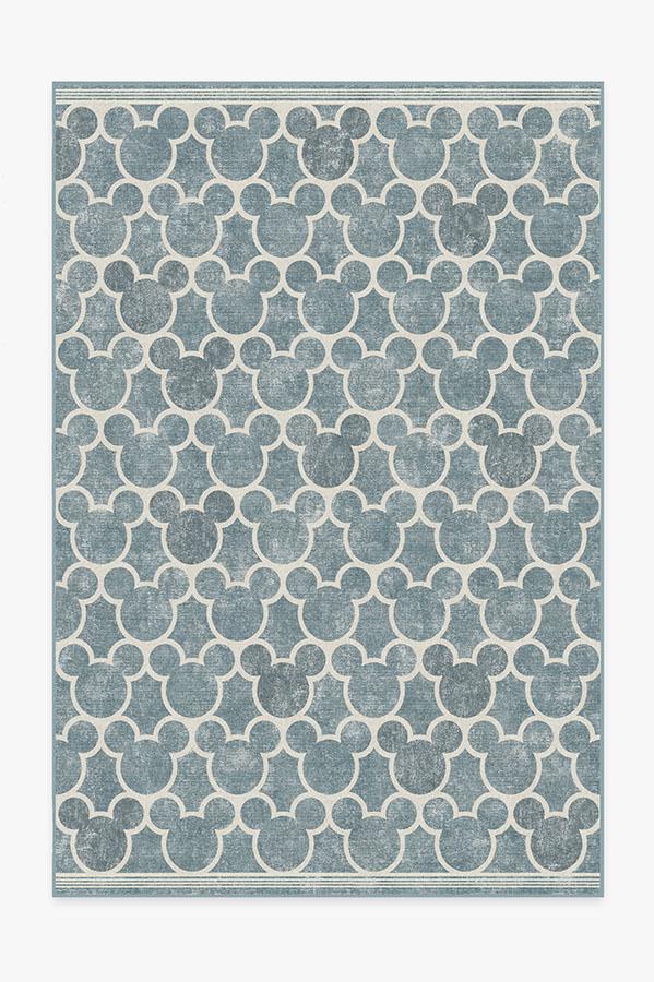 Mickey Trellis Slate Rug 6'x9' | Stain-Resistant
