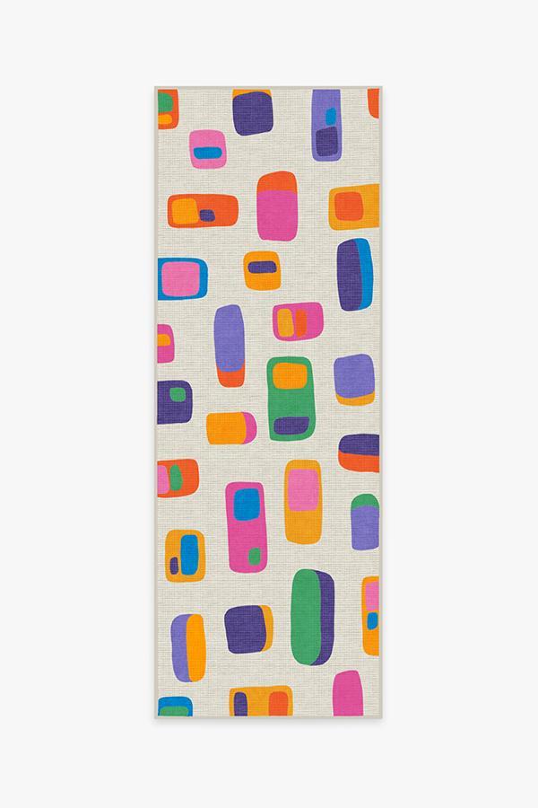 Mimmo Multicolor Rug 2.5'x7' | Stain-Resistant