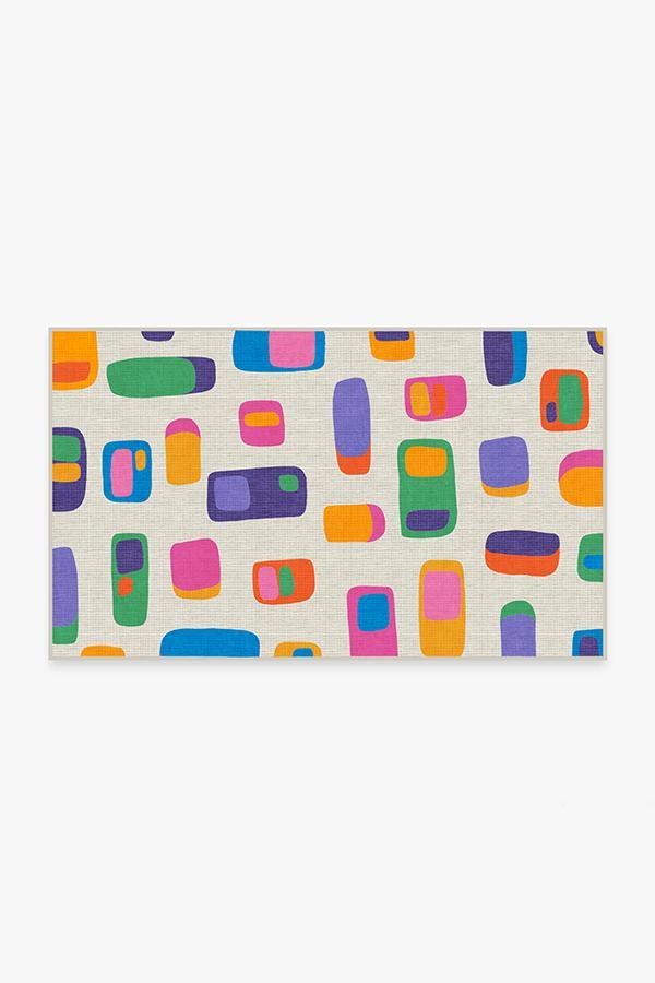 Mimmo Multicolor Rug 3'x5' | Stain-Resistant