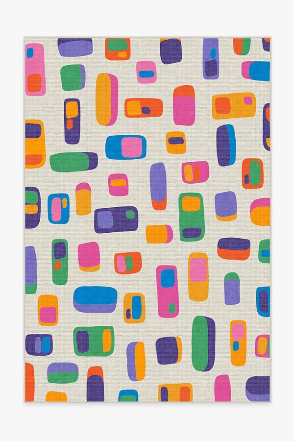 Mimmo Multicolor Rug 6'x9' | Stain-Resistant