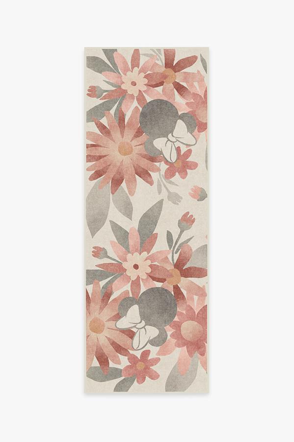 Minnie Floral Rosewood Rug 2.5'x7' | Stain-Resistant