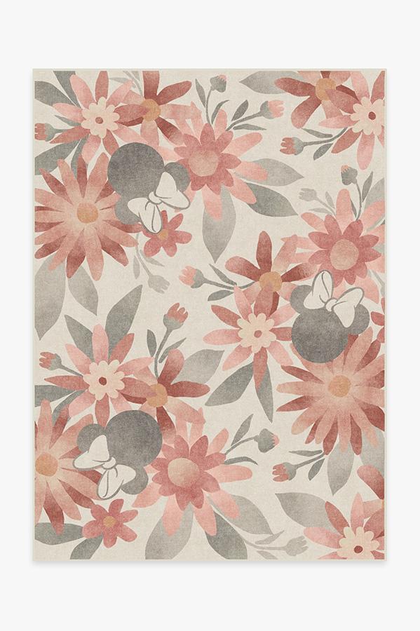 Minnie Floral Rosewood Rug 5'x7' | Stain-Resistant