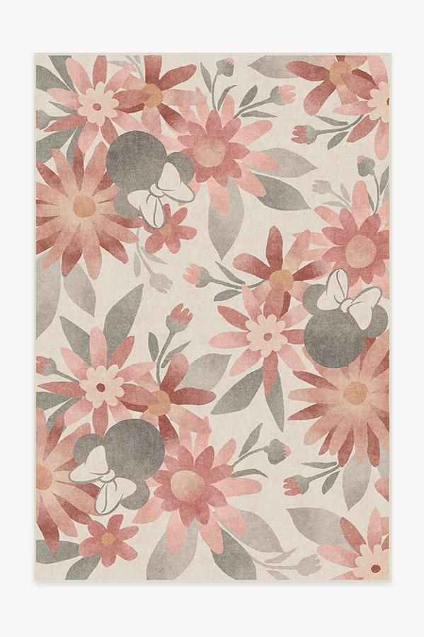 Minnie Floral Rosewood Rug 6'x9' | Stain-Resistant