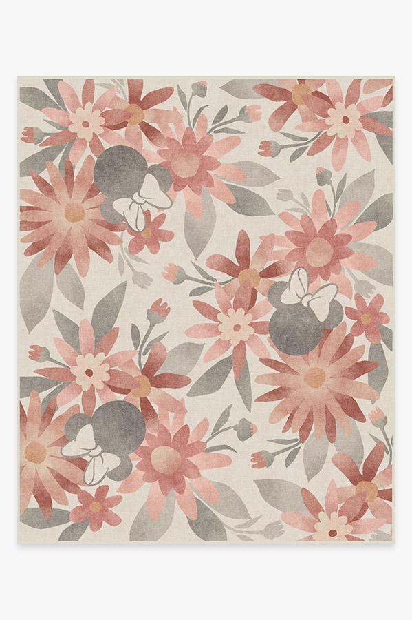 Minnie Floral Rosewood Rug 8'x10' | Stain-Resistant