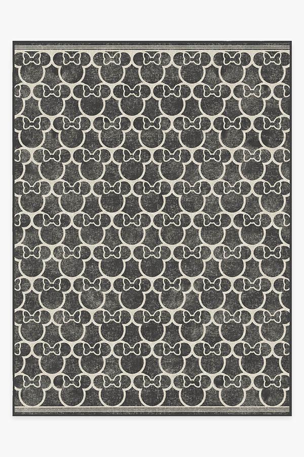 Minnie Trellis Black Rug 9'x12' | Stain-Resistant