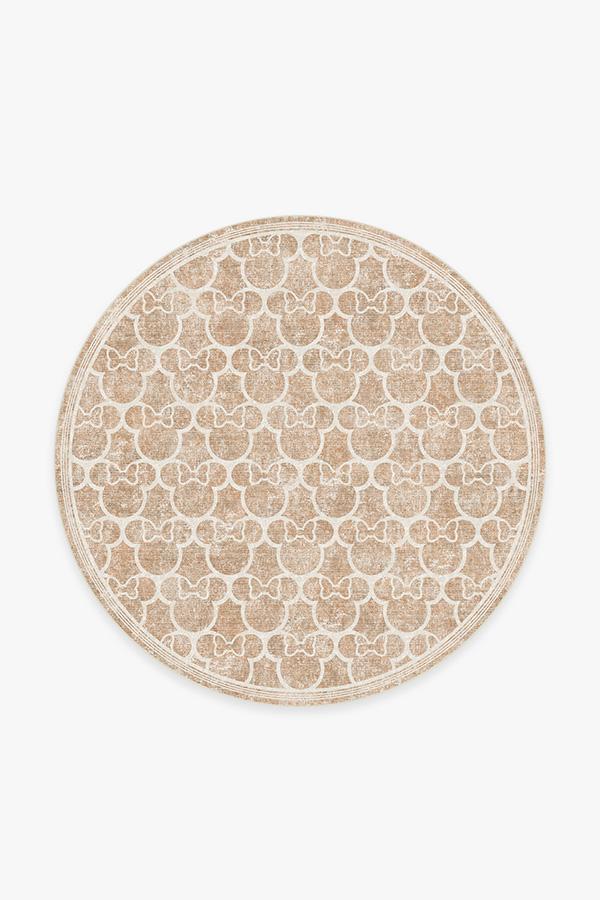 Minnie Trellis Rose Gold Rug 6' Round | Stain-Resistant