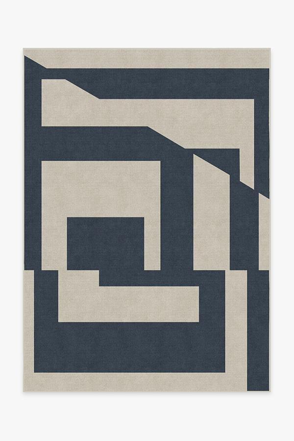Moden Blue Rug 5'x7' | Stain-Resistant