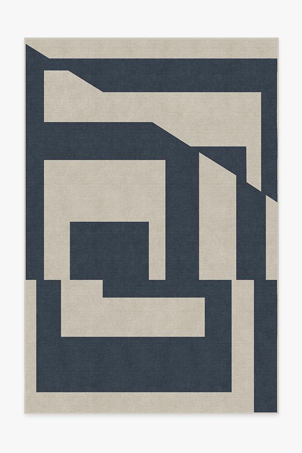 Moden Blue Rug 6'x9' | Stain-Resistant