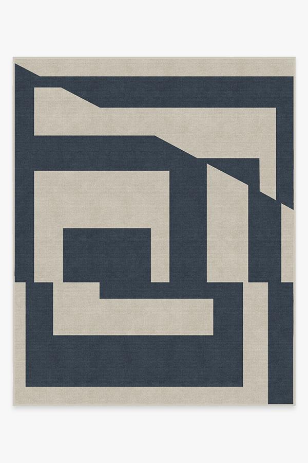 Moden Blue Rug 8'x10' | Stain-Resistant