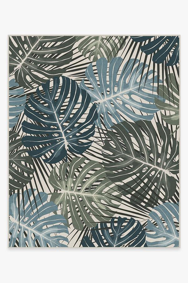 Monstera Jade Rug 8'x10' | Stain-Resistant