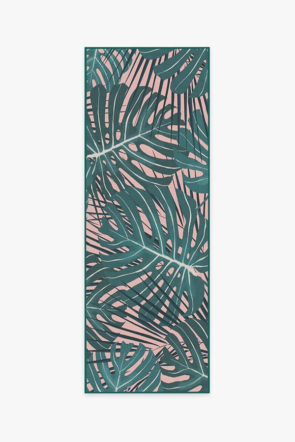 Monstera Miami Rug 2.5'x7' | Stain-Resistant