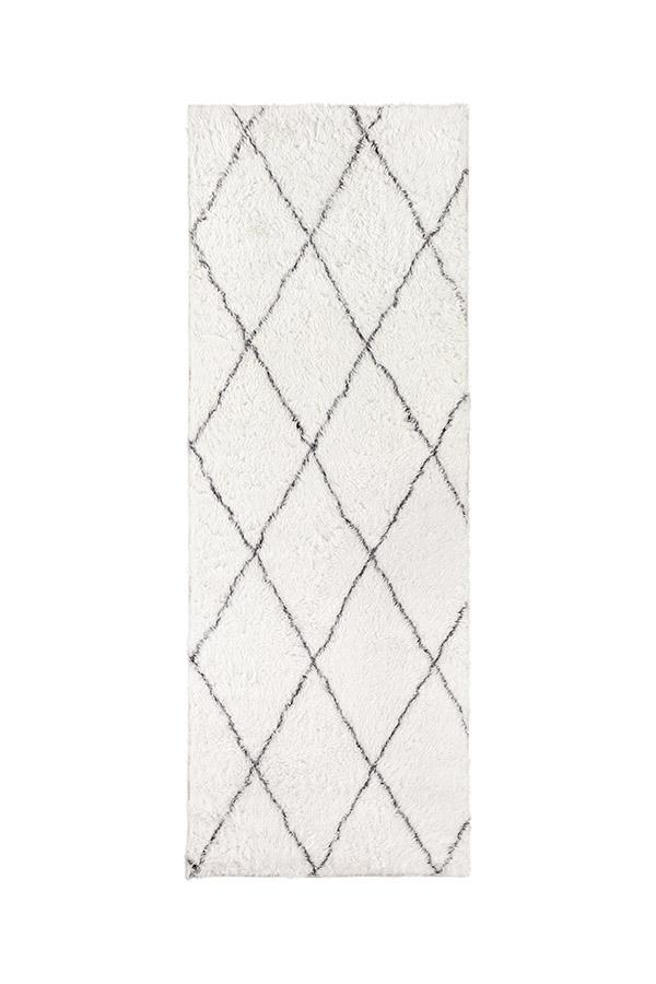 Moroccan Diamond Plush Rug 2.5'x7' | Stain-Resistant