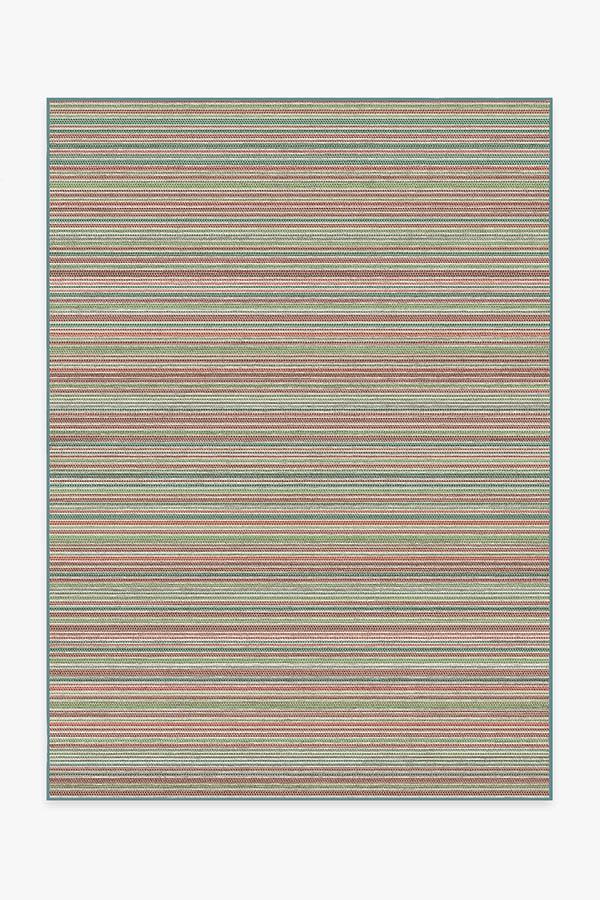 Multi Stripe Holiday Rug 5'x7' | Stain-Resistant