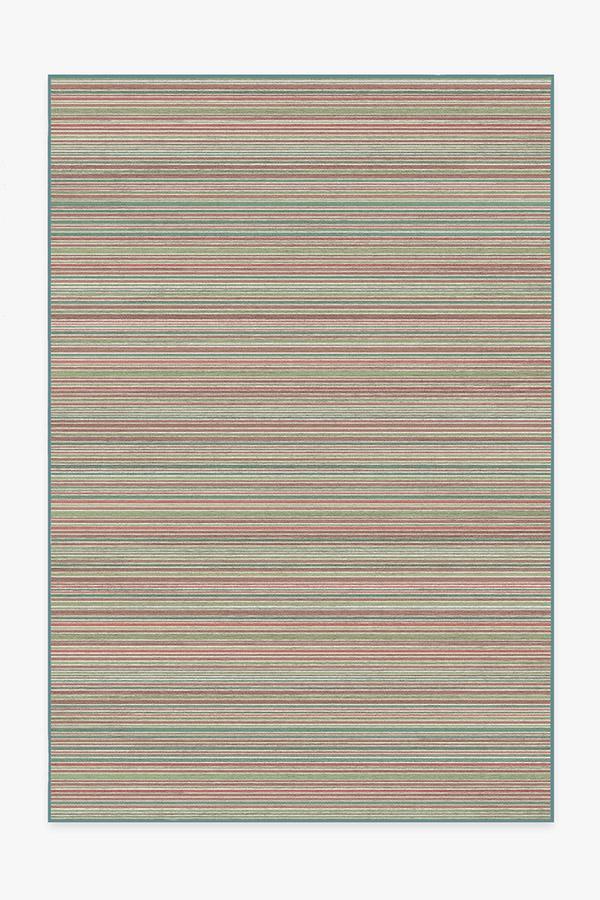 Multi Stripe Holiday Rug 6'x9' | Stain-Resistant