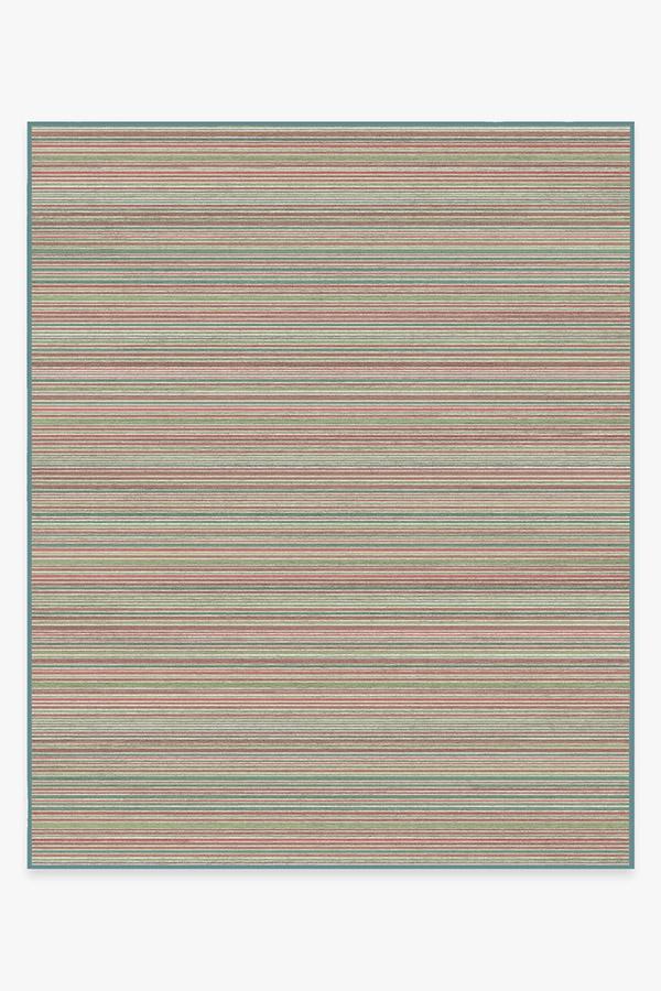 Multi Stripe Holiday Rug 8'x10' | Stain-Resistant