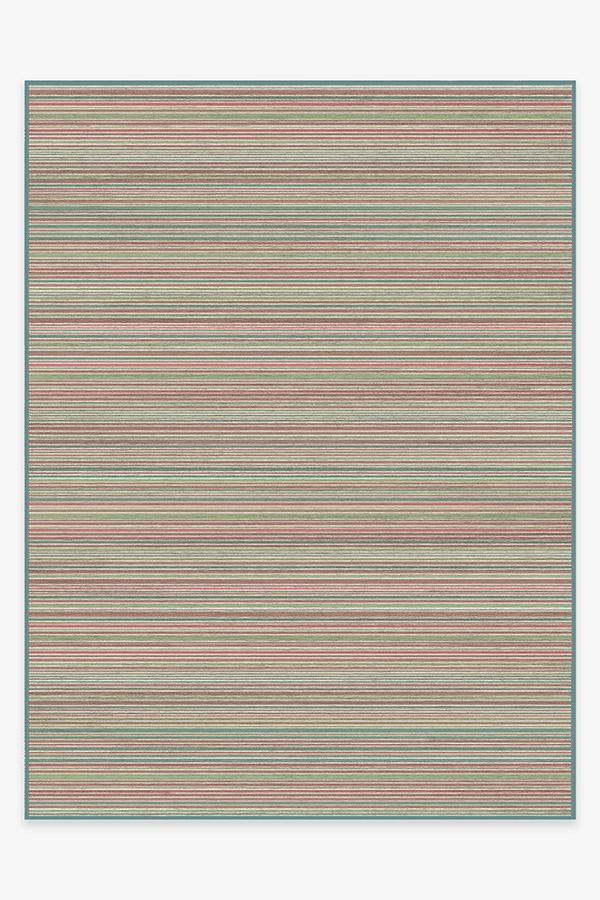 Multi Stripe Holiday Rug 9'x12' | Stain-Resistant