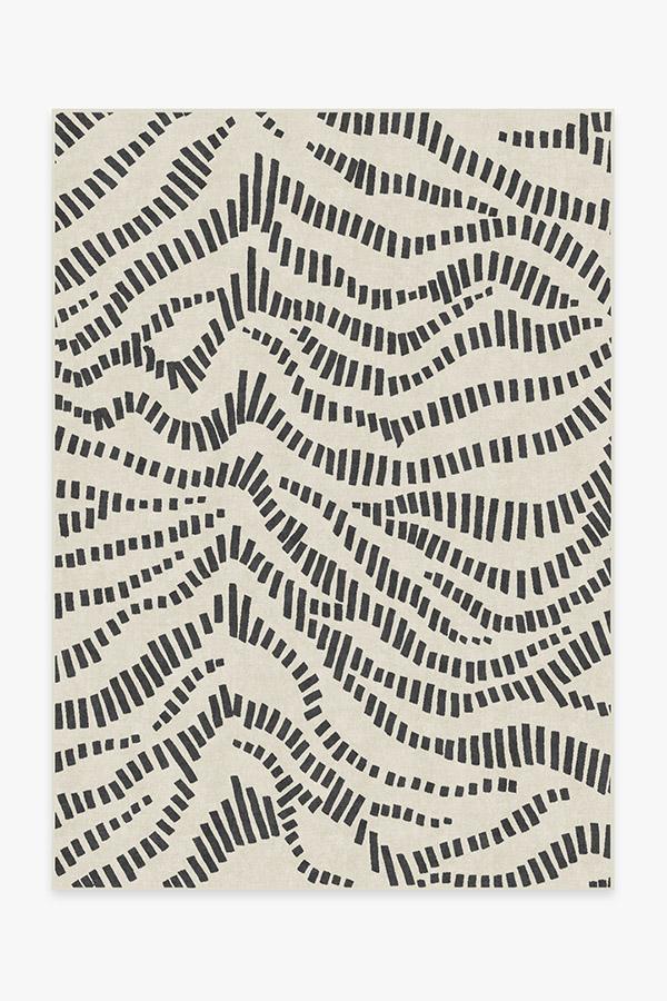 Naila Black Rug 5'x7' | Stain-Resistant