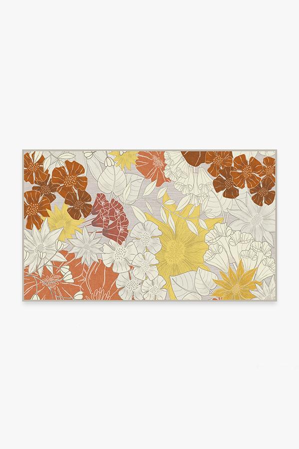 Nani Orange Cream Rug 3'x5' | Stain-Resistant