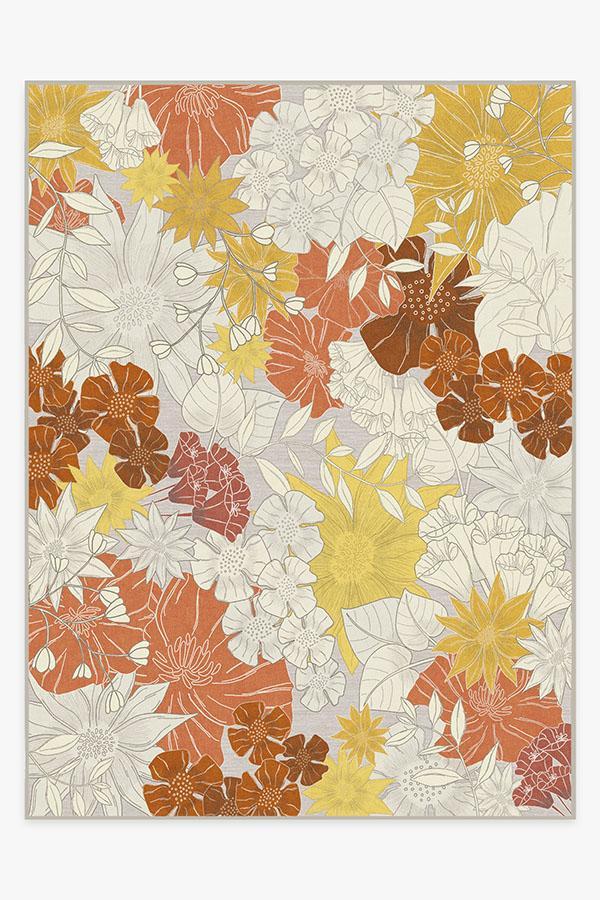 Nani Orange Cream Rug 9'x12' | Stain-Resistant