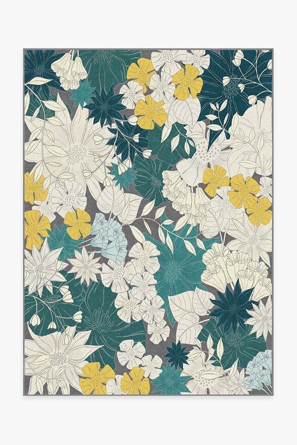 Nani Teal Rug 5'x7' | Stain-Resistant