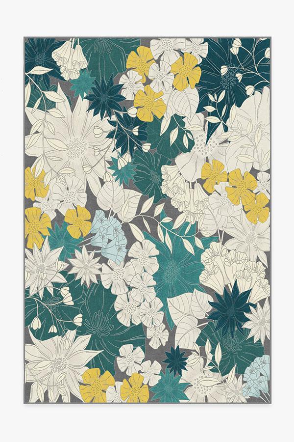 Nani Teal Rug 6'x9' | Stain-Resistant