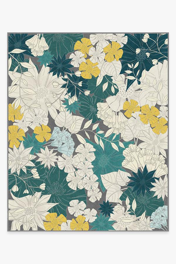 Nani Teal Rug 8'x10' | Stain-Resistant