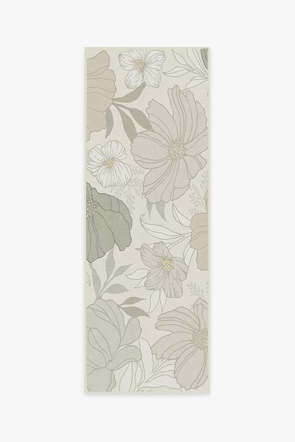 Nelli Yellow Grey Rug 2.5'x7' | Stain-Resistant