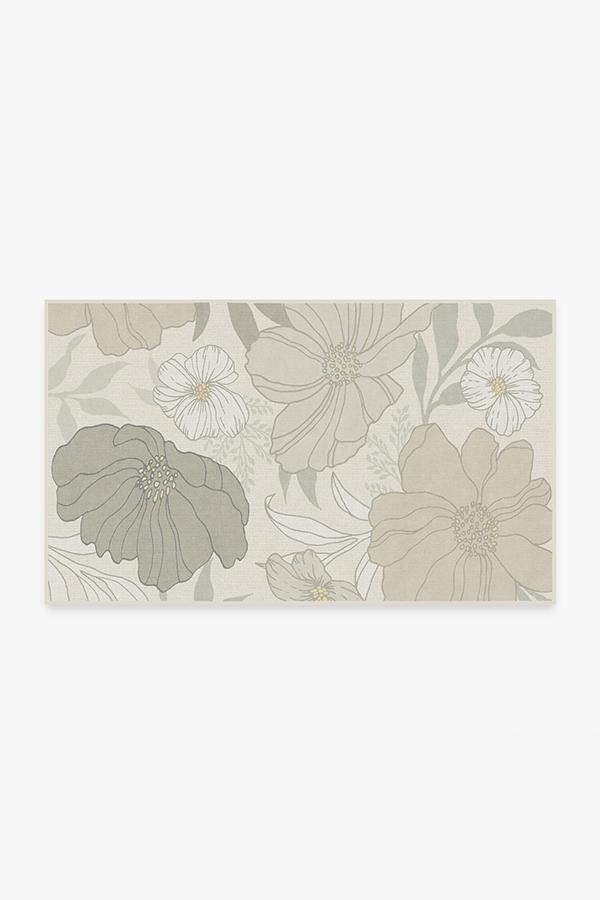 Nelli Yellow Grey Rug 3'x5' | Stain-Resistant