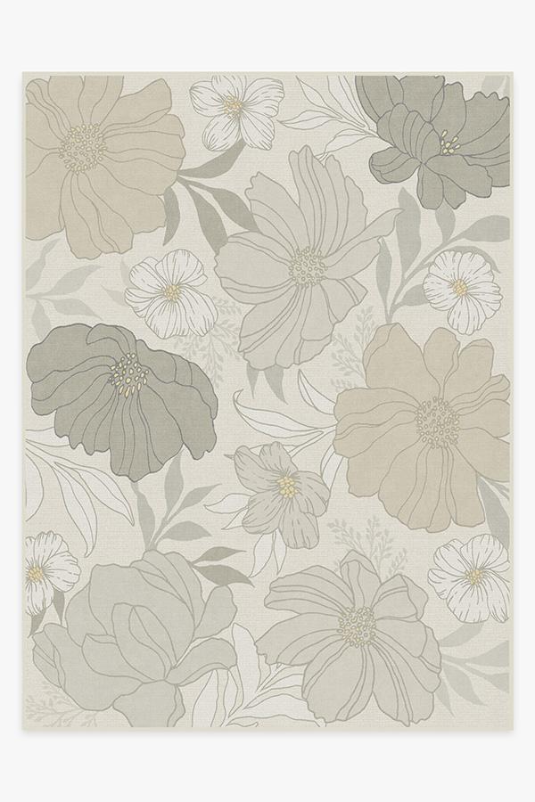 Nelli Yellow Grey Rug 9'x12' | Stain-Resistant
