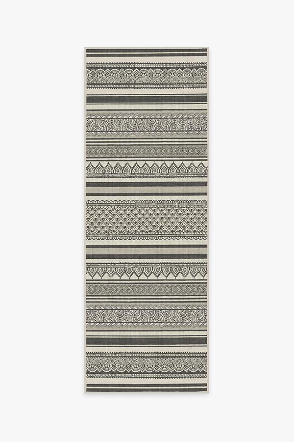 Nira Charcoal Rug 2.5'x7' | Stain-Resistant