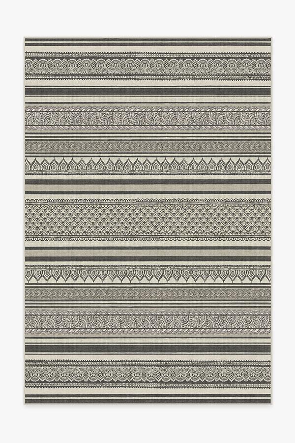 Nira Charcoal Rug 6'x9' | Stain-Resistant