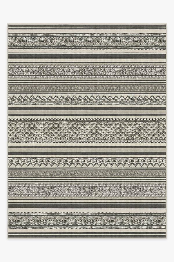 Nira Charcoal Rug 9'x12' | Stain-Resistant