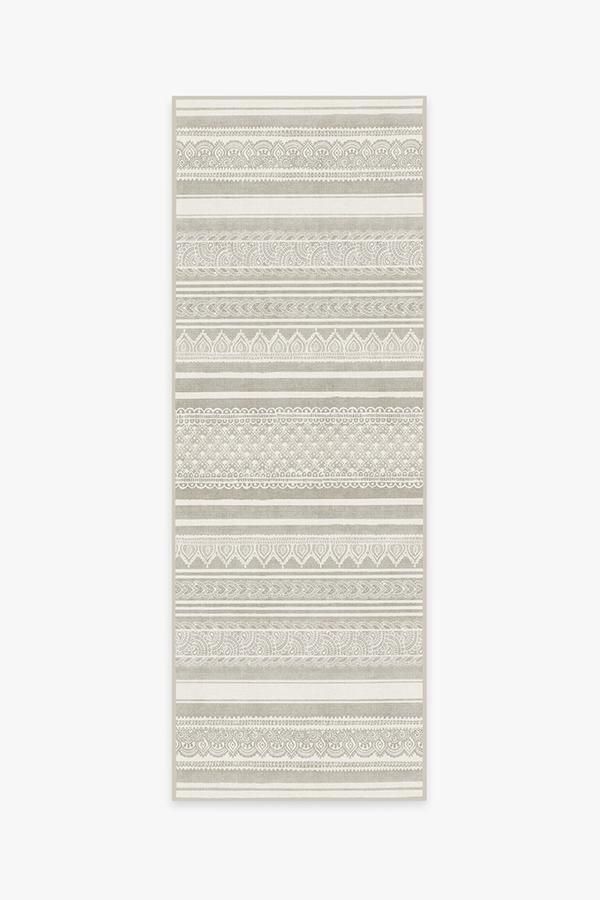 Nira Grey Rug 2.5'x7' | Stain-Resistant