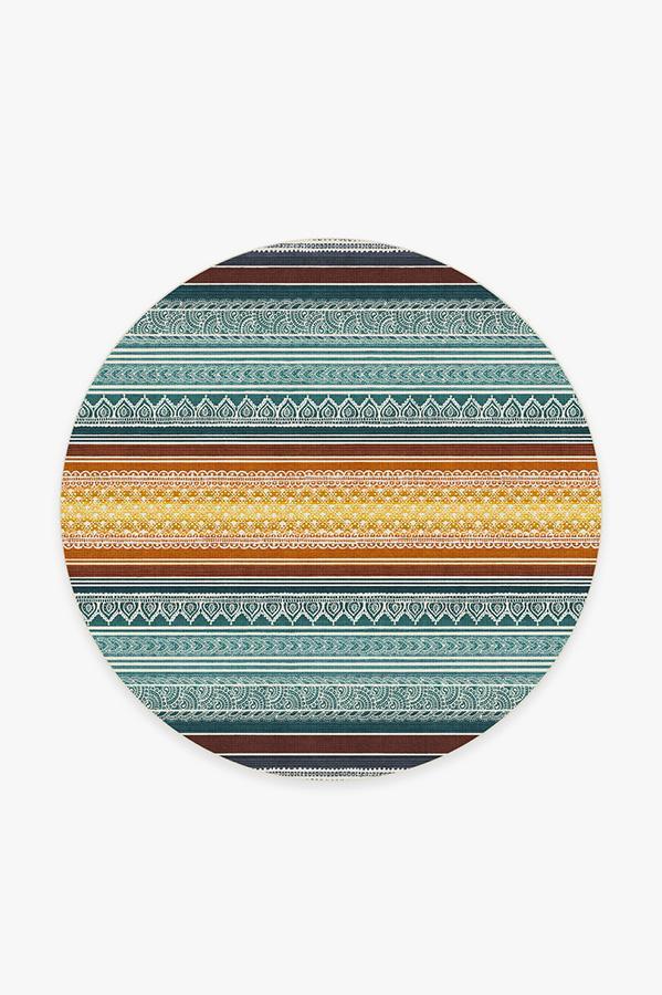 Nira Polychrome Rug 6' Round | Stain-Resistant