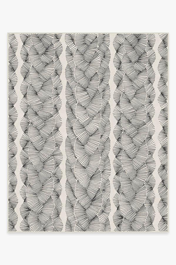 Nodum Black Rug 8'x10' | Stain-Resistant