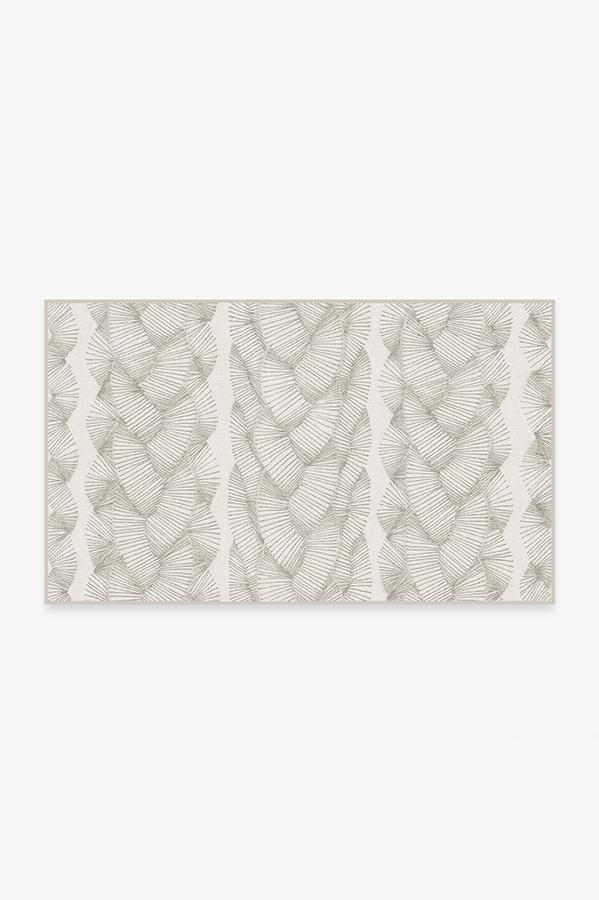 Nodum Light Grey Rug 3'x5' | Stain-Resistant
