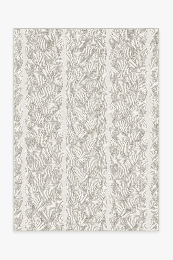 Nodum Light Grey Rug 5'x7' | Stain-Resistant