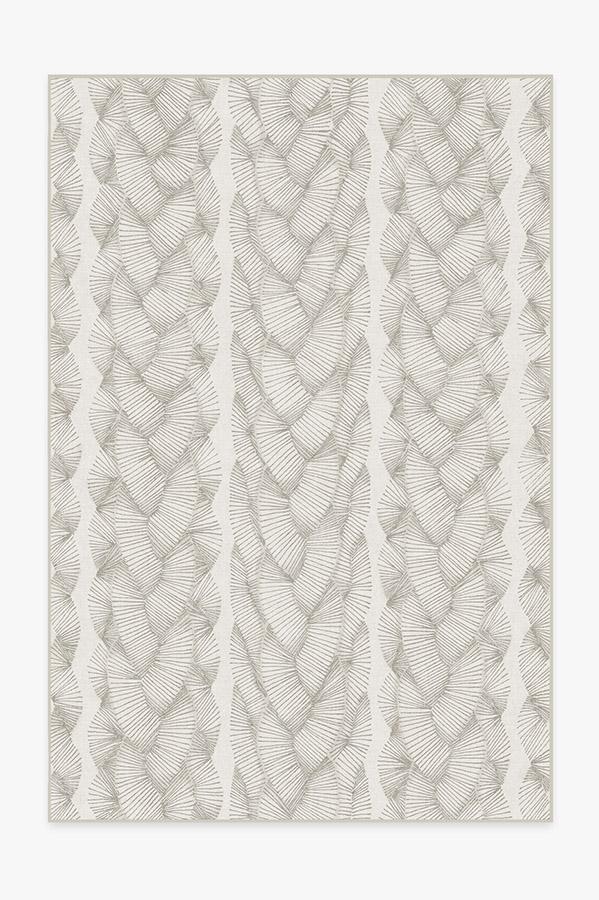 Nodum Light Grey Rug 6'x9' | Stain-Resistant