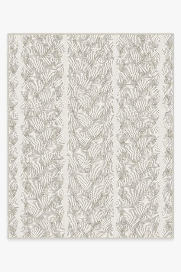 Nodum Light Grey Rug 8'x10' | Stain-Resistant