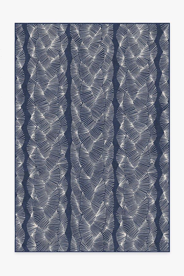 Nodum Navy Rug 6'x9' | Stain-Resistant
