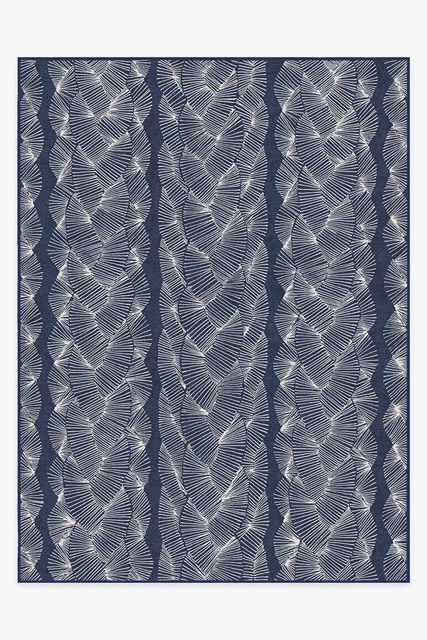 Nodum Navy Rug 9'x12' | Stain-Resistant